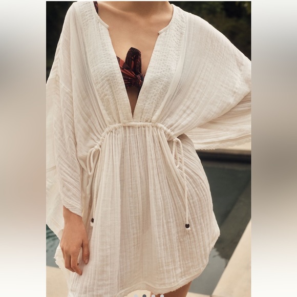 Anthropologie Pintuck Tunic Coverup - Picture 2 of 4